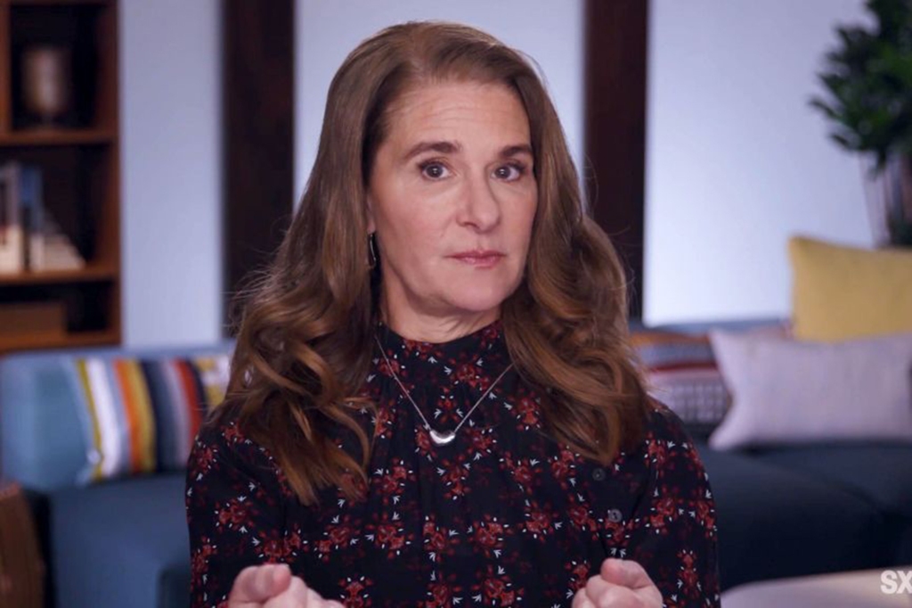 Melinda Gates speaks at the featured session, "Melinda Gates + Kelly Corrigan Talk Big Change" during SXSW Online on March 19, 2021