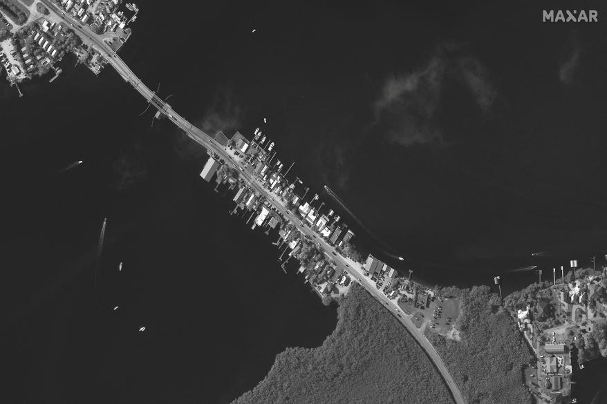 Aerial photo of Pine Island before Hurricane Ian.