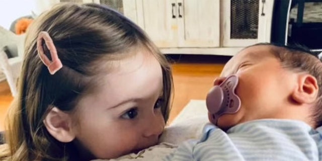 Five-month-old Hollace Bennard and his big sister, 2-year-old Lilly. The children were killed Oct. 5, 2022, by the family's pet pit bulls.