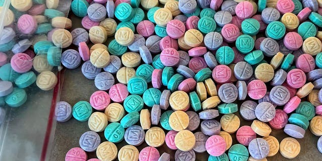 The DEA said rainbow fentanyl can be pills or powder that come in a variety of bright colors, shapes and sizes. 