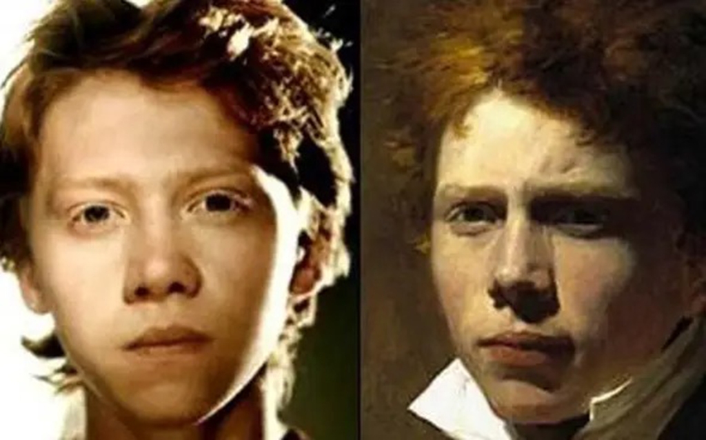RUpert Grint strongly resembles a Scottish painter from over a century ago.