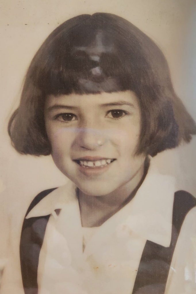 Marie in third or fourth grade, while growing up in Salinas, Calif.