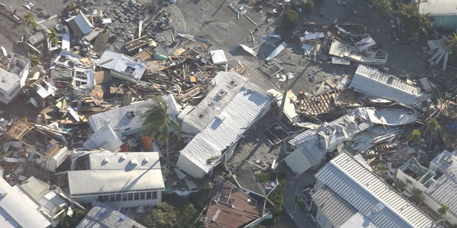 Fox News captured an aerial view of the destruction Hurricane Ian left in Fort Myers, Florida, on Sept. 29.