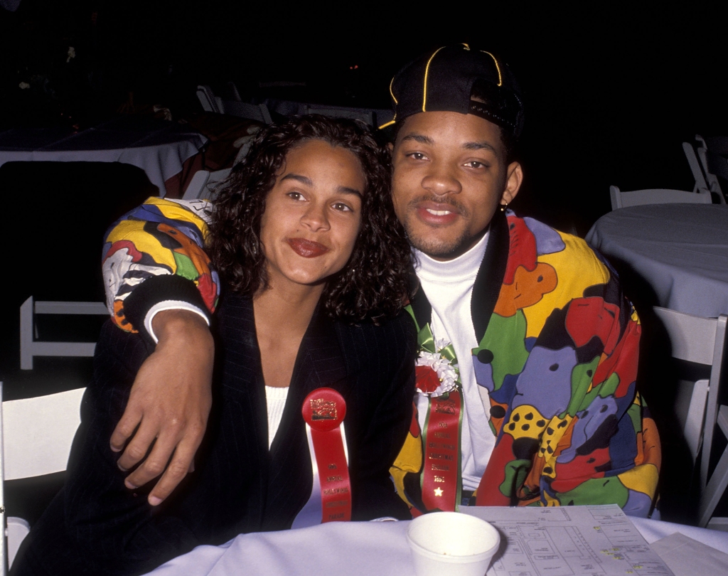 Will Smith and Sheree Zampino on December 1, 1991, at KTLA Studios in Hollywood, California. 