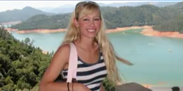 Sherri Papini leaving her Redding, Calif., home a few months later after she claimed she was kidnapped. 