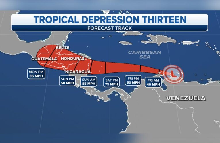 Tropical Depression 13 in Caribbean expected to become ‘Julia’