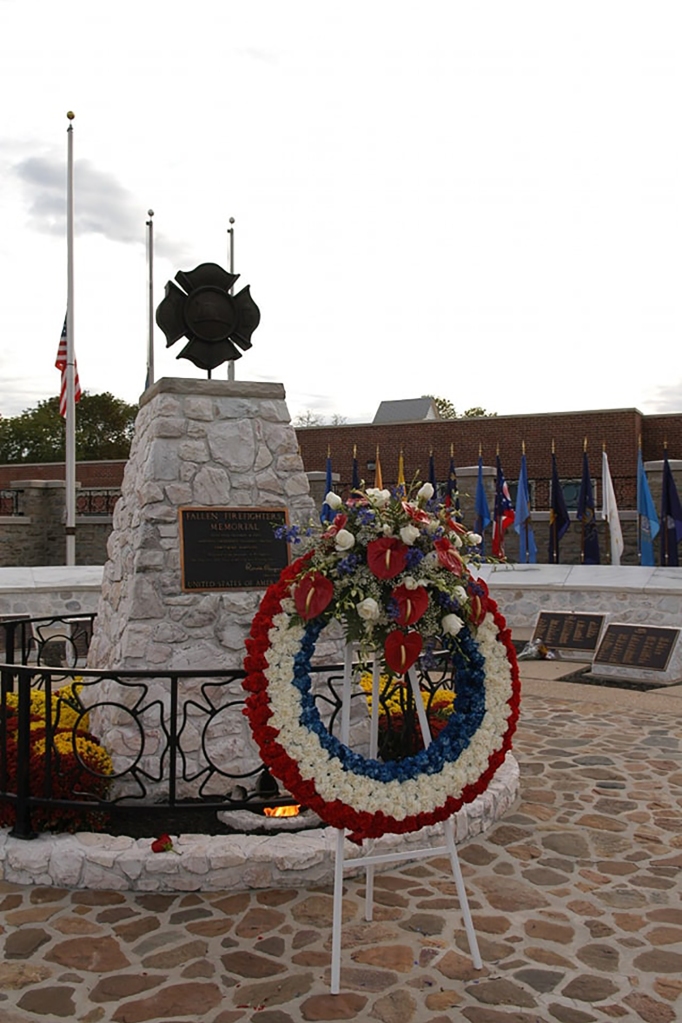 The National Fallen Firefighters Memorial in Maryland lowered its flags half-staff in honor of Curtis Brown and Brendan Torres.