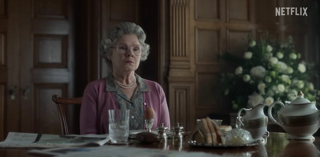 A screenshot from the The Crown season 5's official trailer on Netflix.
