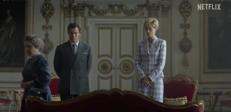 A screenshot from the The Crown season 5's official trailer on Netflix.