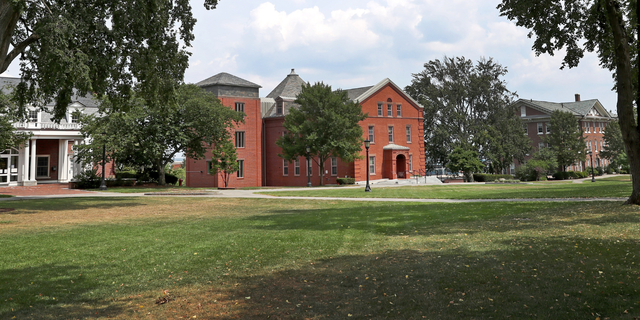 Tufts University campus grounds in Medford, MA are pictured on Aug. 11, 2020. 