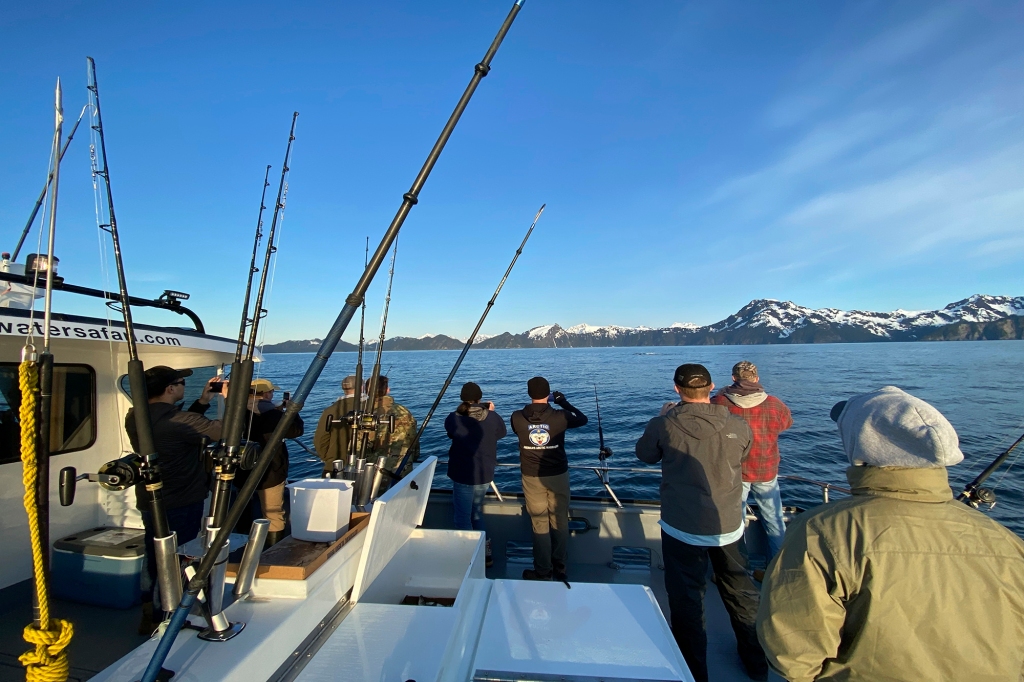 ASYMCA Alaska Combat Fishing Tournament are seen on May 25, 2022, in Seward, Alaska.