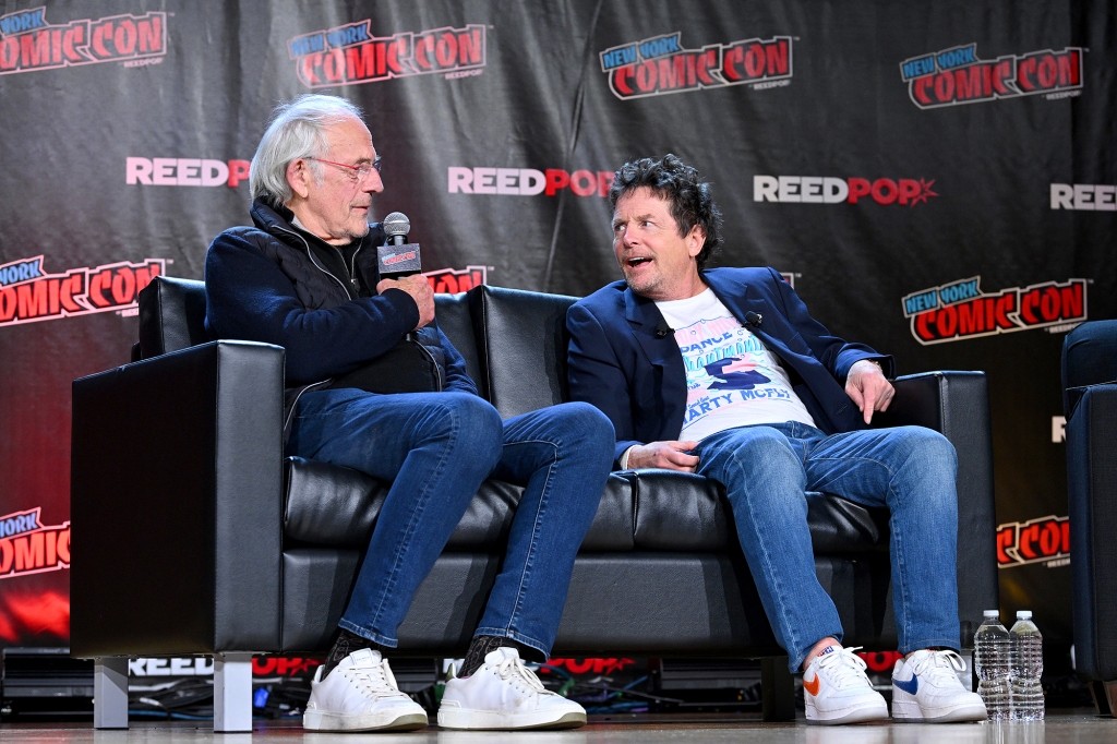 Christopher Lloyd and Michael J Fox