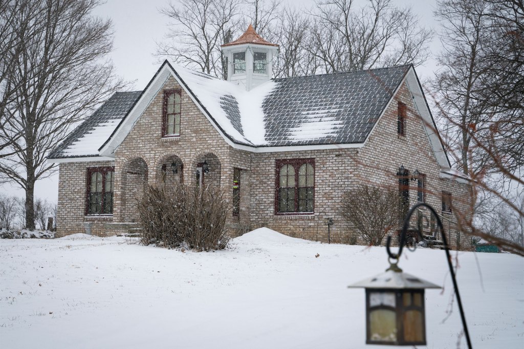 This Wednesday, Feb. 26, 2020 photo shows the residence of Mark D. Latunski in Bennington Township.