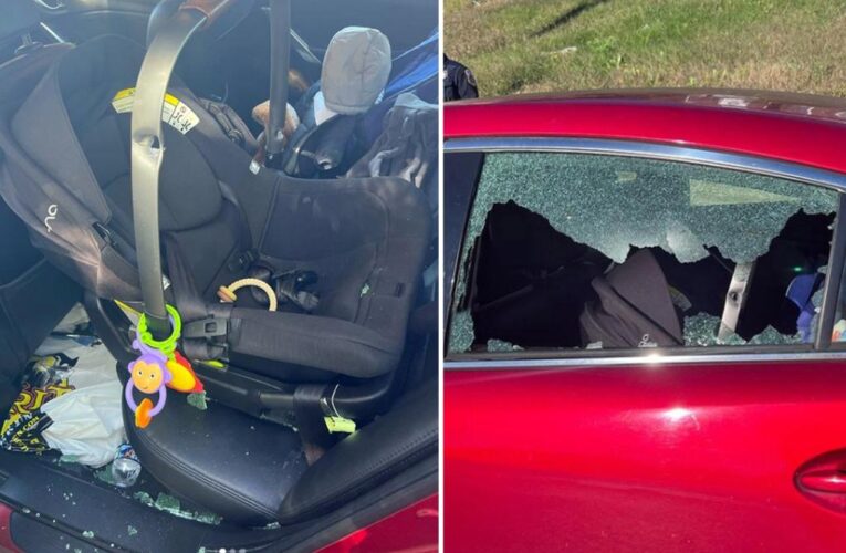 Car seat containing sleeping baby shot multiple times in DC road rage incident