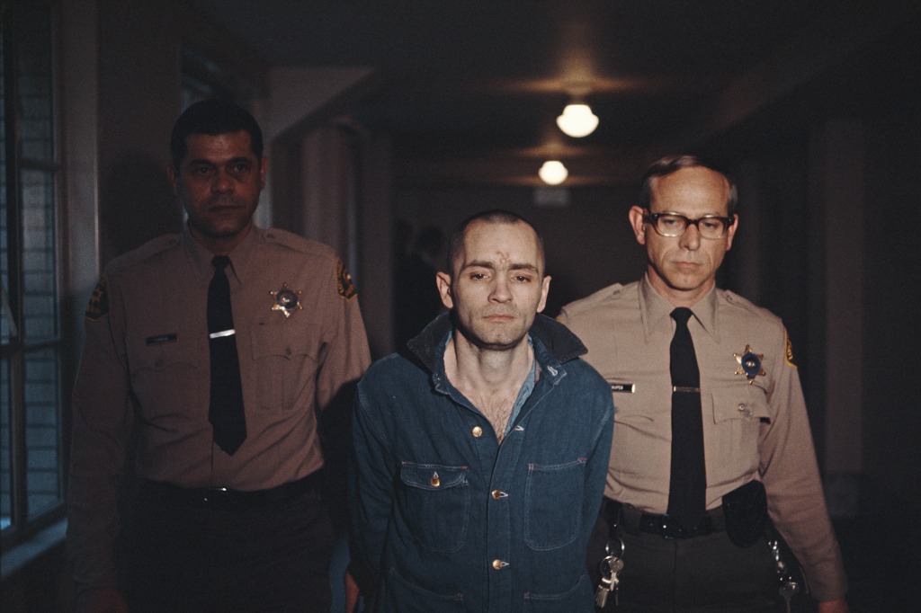 Manson is seen in 1971. Following his conviction, he spent the rest of his life behind bars. 