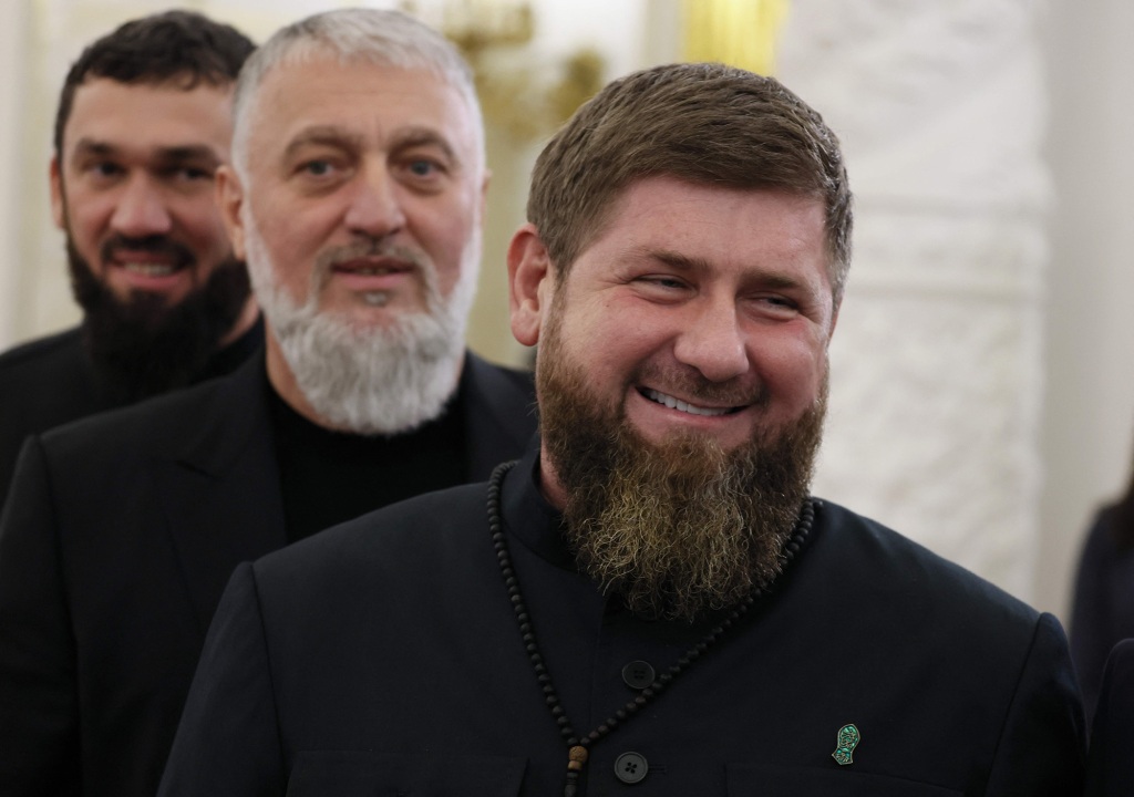 Ramzan Kadyrov at the Kremlin late last month.