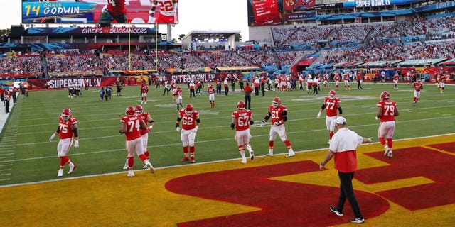 General view prior to a game between the Tampa Bay Buccaneers and the Kansas City Chiefs in Super Bowl LV at Raymond James Stadium on Feb. 7, 2021 in Tampa, Florida.