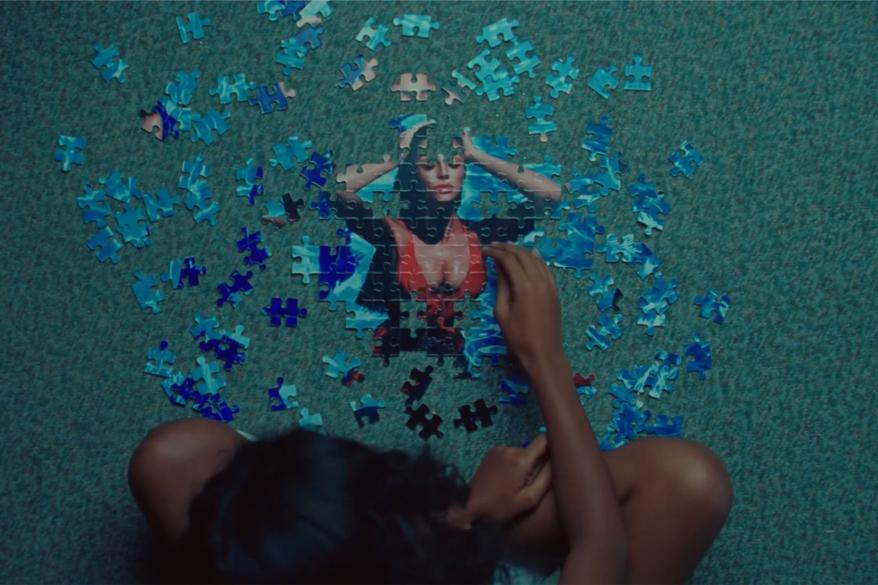 A scene from the 2022 "Beautiful" music video.