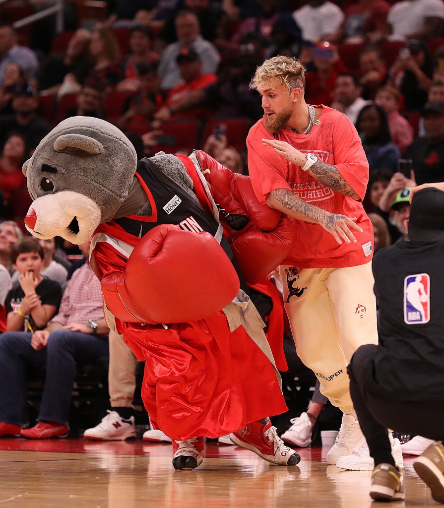 Boxer and social-media provocateur Jake Paul knocked Clutch of the Houston Rockets to the court in April.