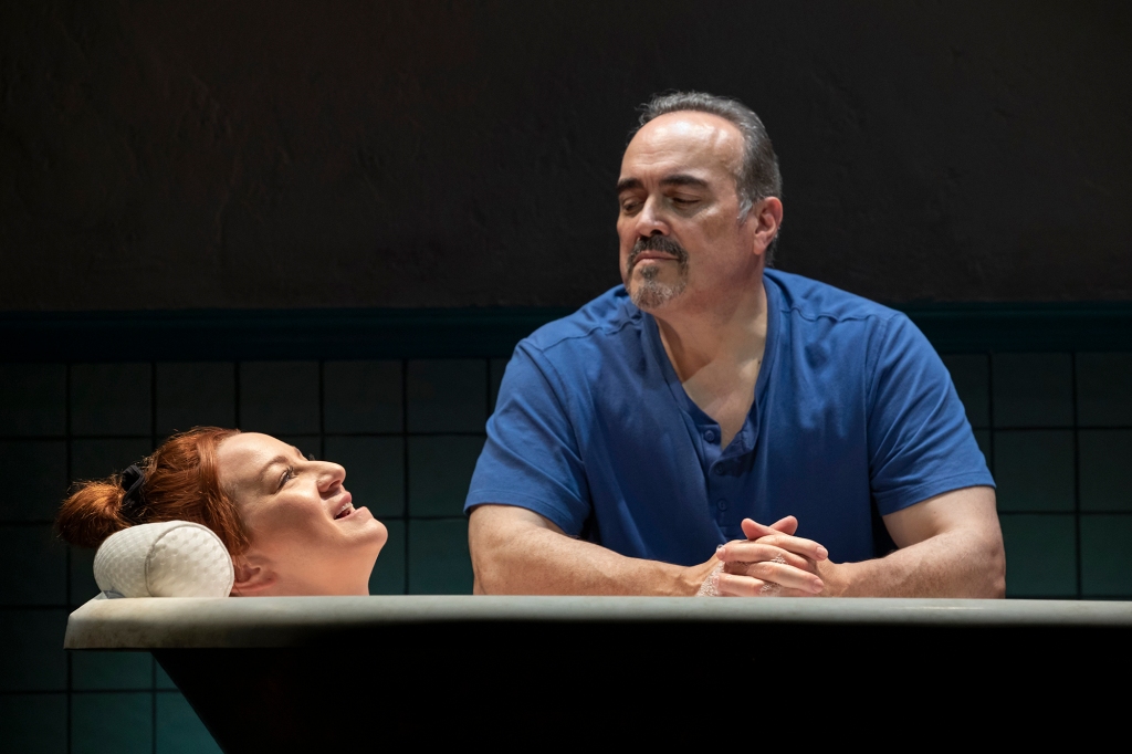 Eddie (David Zayas) reconnects with Ani (Katy Sullivan). 