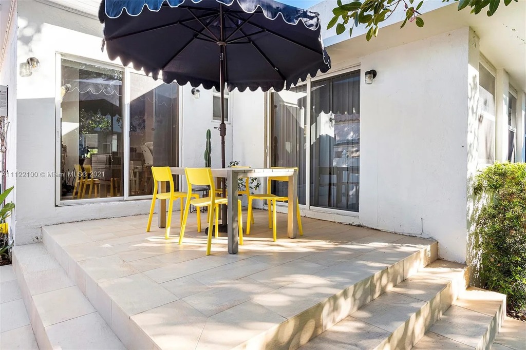 The patio with al fresco dining.