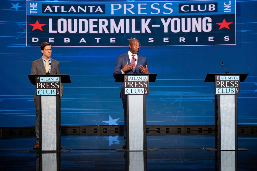 Walker missed Sunday's Atlanta Press Club Loudermilk-Young Debate.