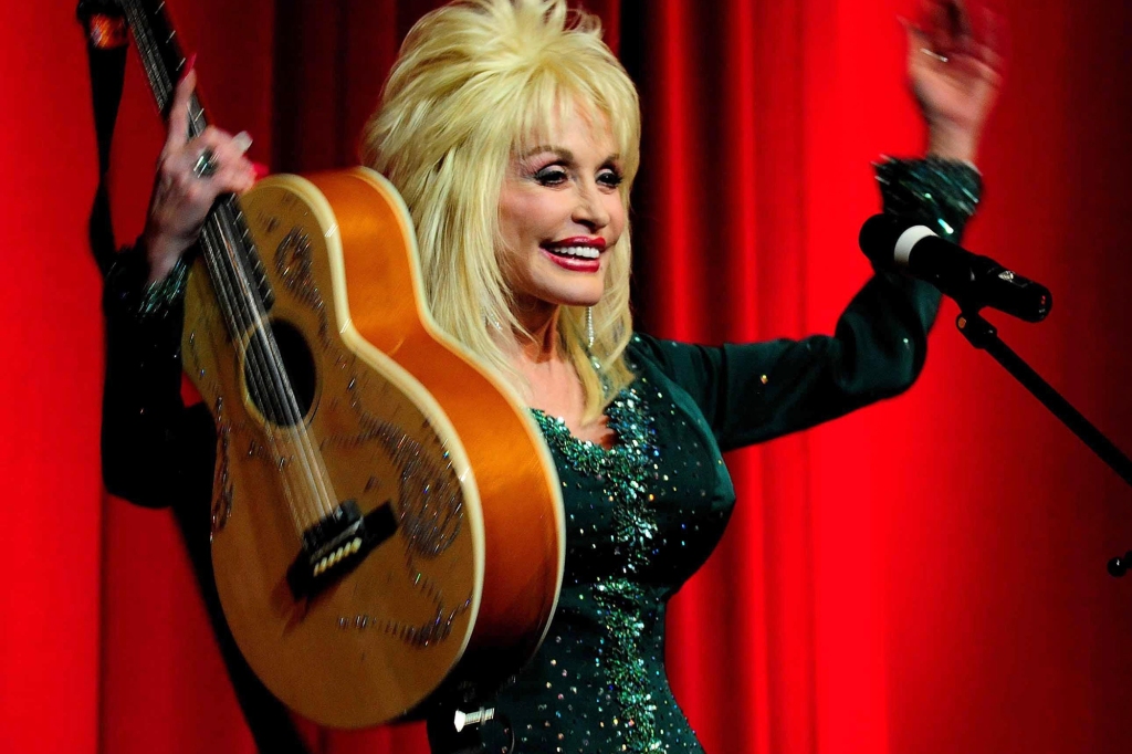 Country superstar Dolly Parton launches Imagination Library, her children's literacy scheme at the Magna Science Adventure Centre in Rotherham, South Yorkshire.   (Photo by Rui Vieira - PA Images/PA Images via Getty Images)