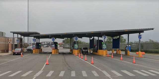 A Google Earth image shows the Eagle Pass Port of Entry connecting Eagle Pass, Texas with Piedras Negras, Mexico