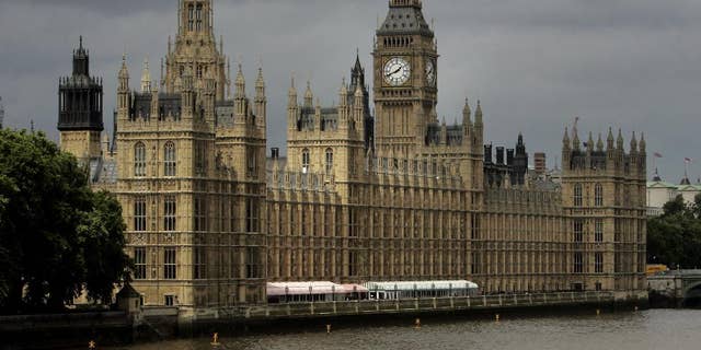 A general view of the Houses of Parliament on the river Thames in London. (Associated Press)