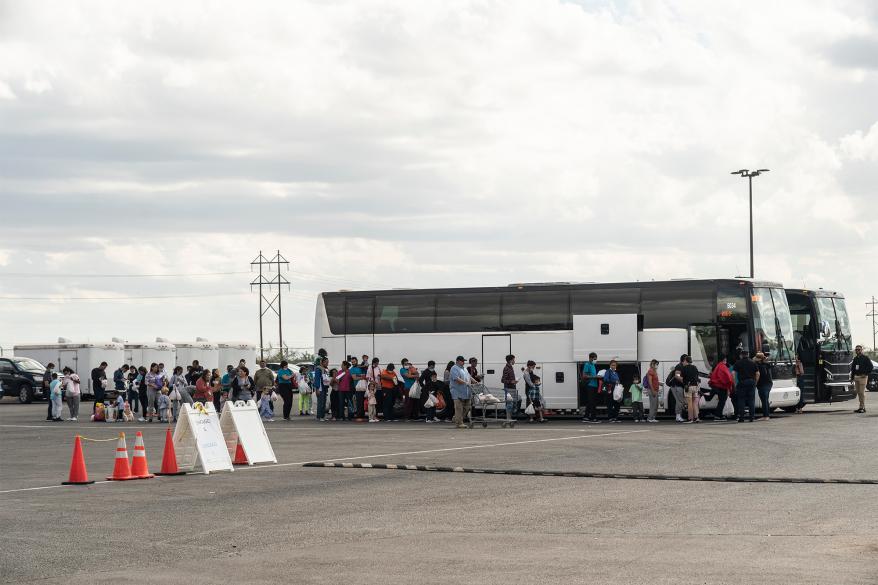 El Paso was sending 14 buses of migrants a day to New York City two weeks ago.