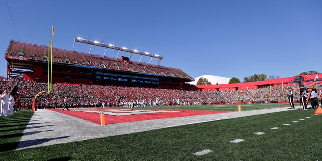 A sparse crowd attends a Rutgers Scarlet Knights college football game against the Indiana Hoosiers at SHI Stadium on October 22, 2022 in Piscataway, New Jersey.