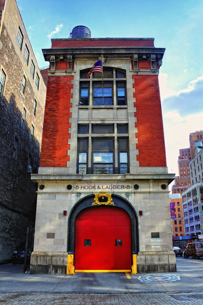 A picture of The Hook & Ladder Company 8 firehouse.