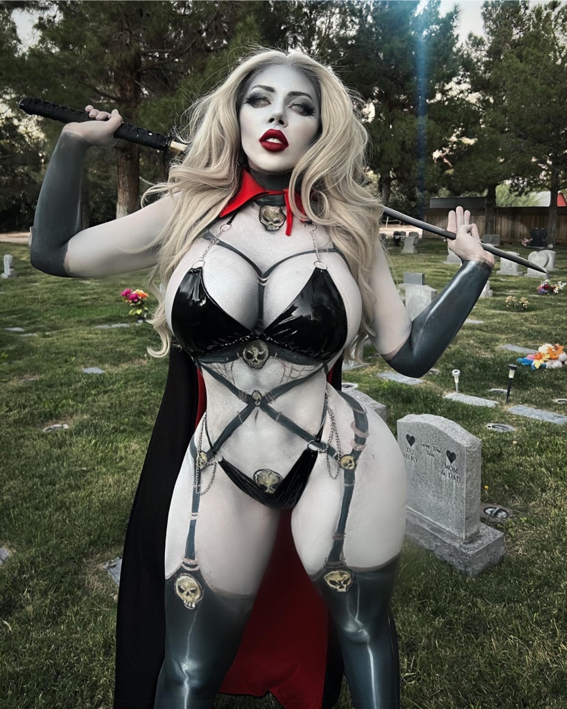 "Rate my Lady Death look 1-100," Martin captioned the controversial Instagram post.