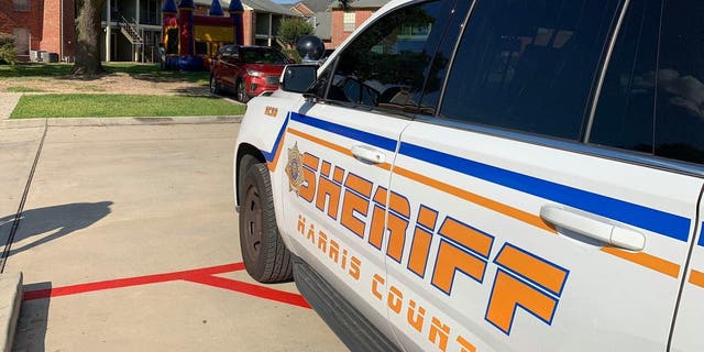 FILE - A Harris County Sheriff's Office cruiser sits in a parking lot.