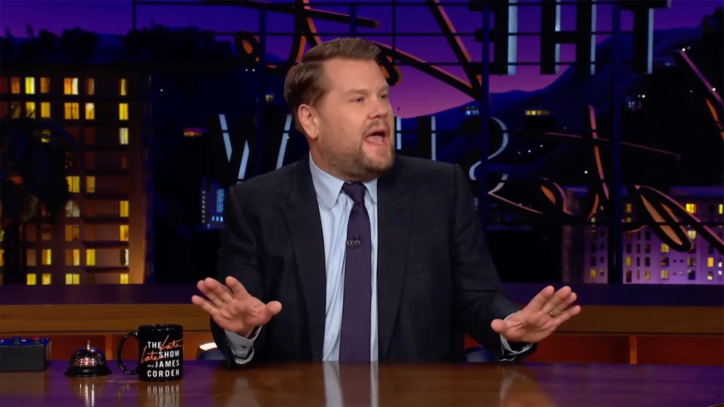 James Corden addresses his public shaming on "The Late Late Show."
