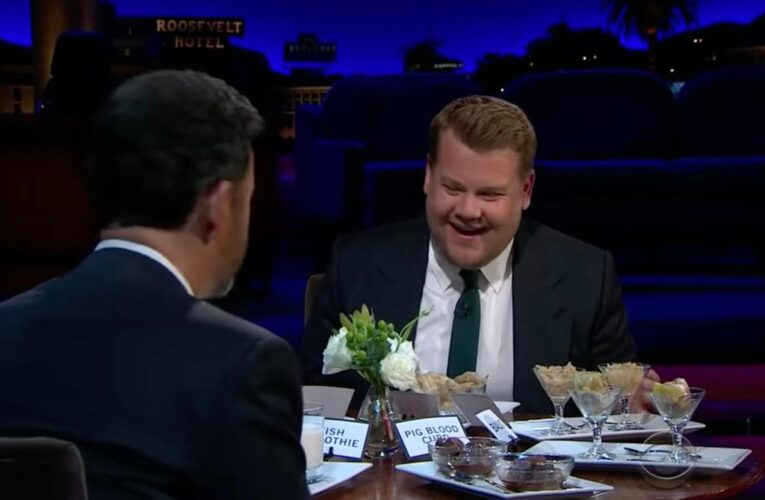 Watch James Corden forget names of his own staff in resurfaced clip