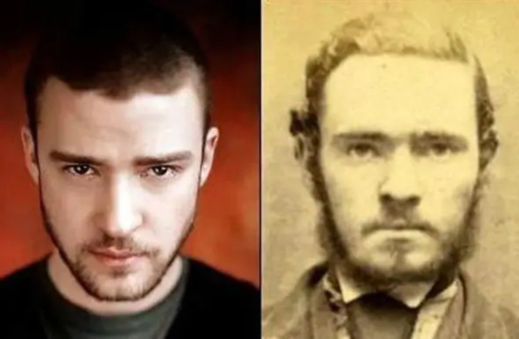 Justin Timberlake resembles an old time perp from years past.