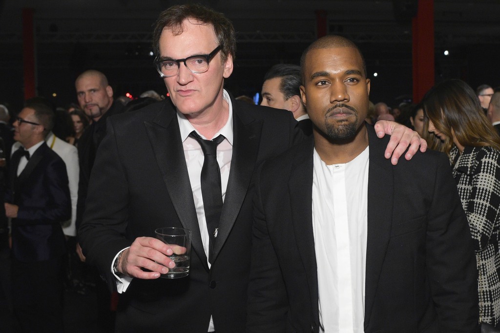 Kanye and Tarantino pictured together at the 2014 LACMA Art + Film Gala.