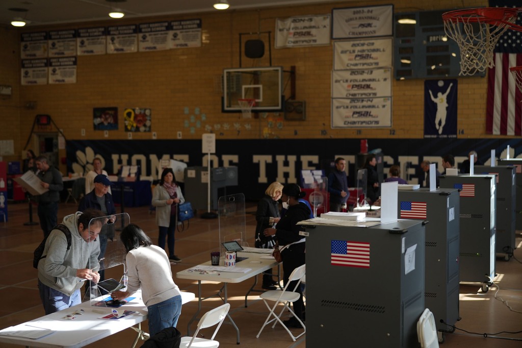 File of a polling station