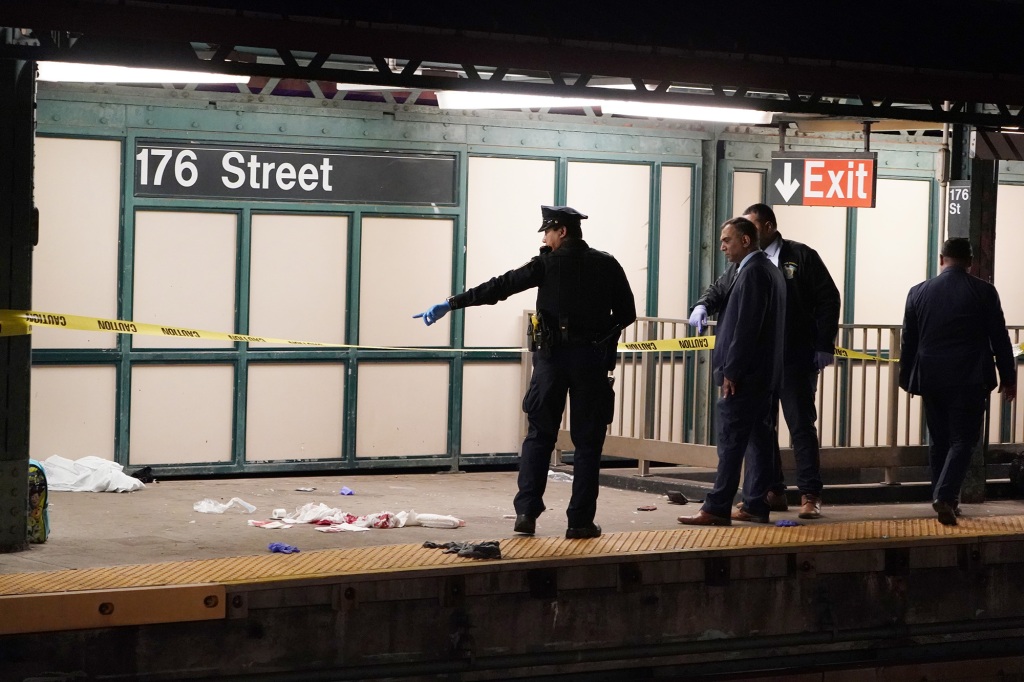 Police are at the scene of a subway stabbing in the Bronx