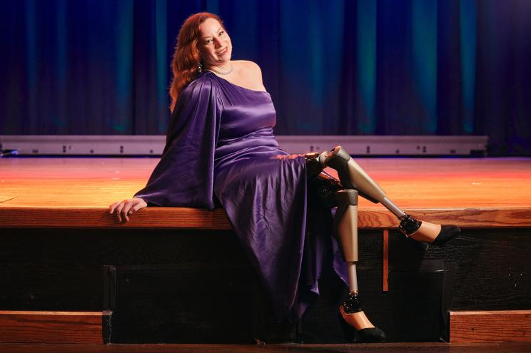 Athlete and performer Katy Sullivan is the highest-profile member of a growing group of actors with disabilities making major waves across New York's theater scene. "To me, Broadway is kind of like the Super Bowl," Sullivan told The Post. Photographed at Midnight Theatre.