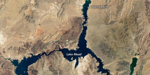 Lake Mead was measured at just 35% capacity in late August, according to NASA.