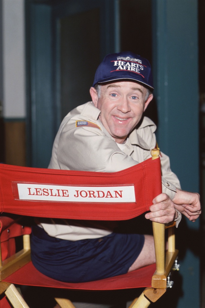 Jordan is pictured on the set of "Hearts Afire" in the mid-1990s. 