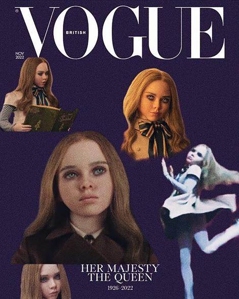 M3GAN on fake Vogue cover