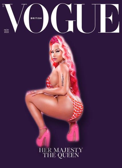 Nicki Minaj fake British Vogue cover