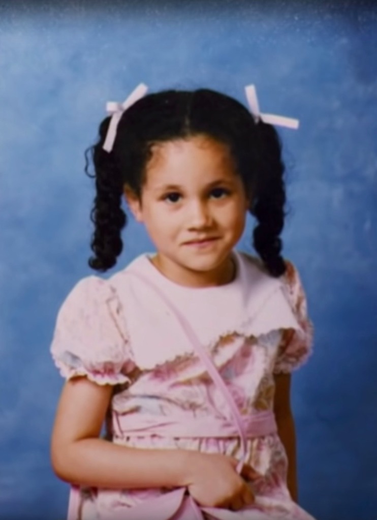 Meghan Markle as a child. 