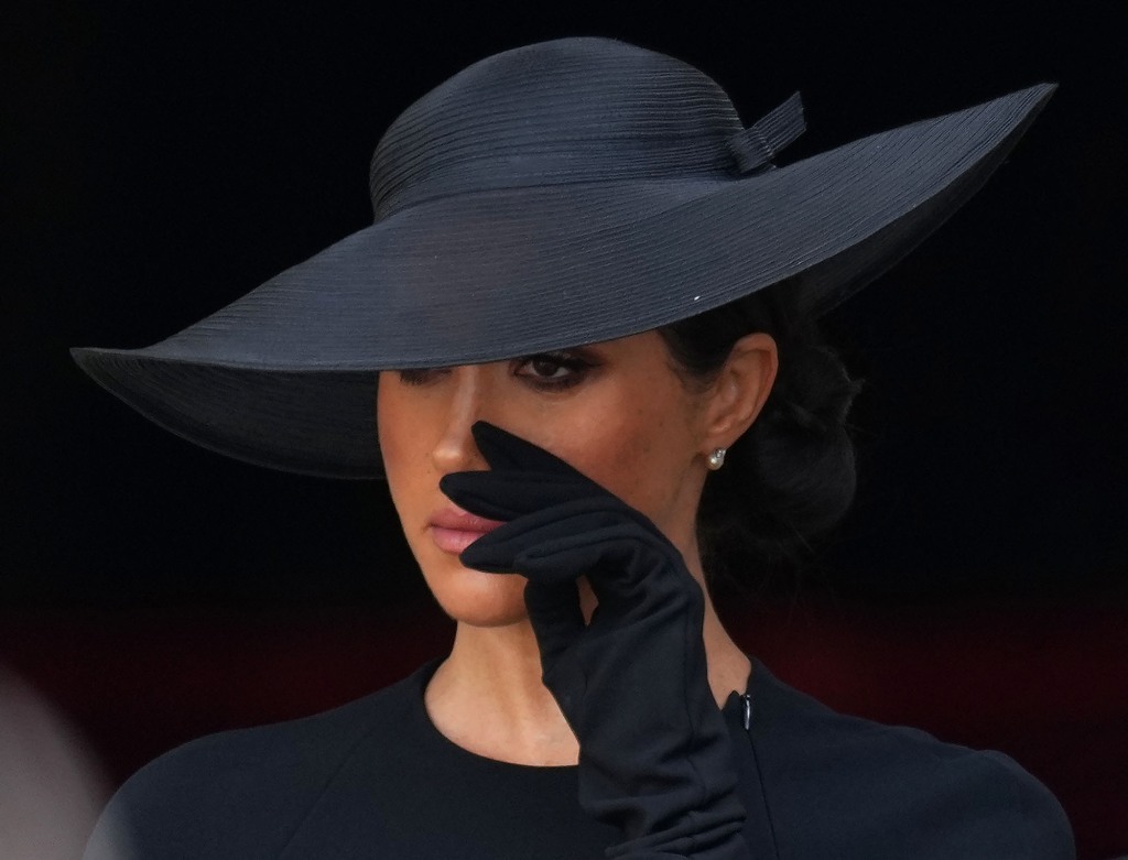 Members of The Royal Family attend the State Funeral of Queen Elizabeth II, at Westminster Abbey, London, UK, on the 19th September 2022.
19 Sep 2022
Pictured: Meghan Markle, Duchess of Sussex.
Photo credit: James Whatling / MEGA

TheMegaAgency.com
+1 888 505 6342