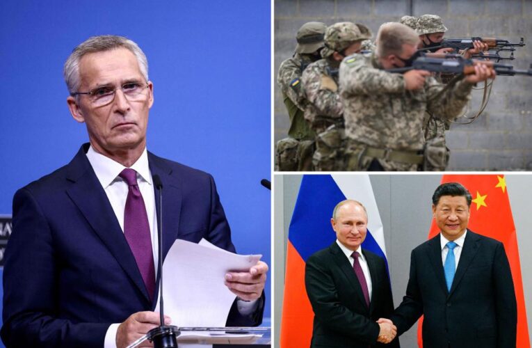 NATO chief Jens Stoltenberg warns stopping Ukraine aid would bolster China