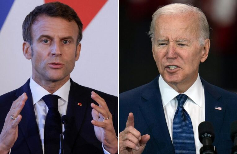 Emmanuel Macron chides Biden for warning of ‘armageddon’