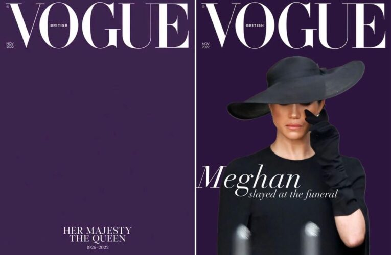 British Vogue releases plain purple cover in honor of Queen Elizabeth, the internet does its thing